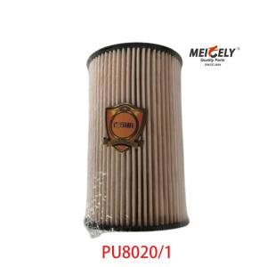 Wholesale Stock PU8020/1 Truck Spare Parts Fuel Filter Element For SINOTRUK from china suppliers