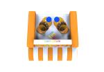 yellow EN14960 Plato PVC Inflatable Concession Stand