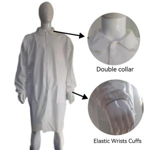Wholesale VASTPROTECT-501 Disposable Microporous Dustproof Uniform Lab Coat For Adult from china suppliers