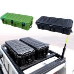 110L Black Green Off Road LLDPE Plastic Tool Car Kit Set Box for Car Roof Top