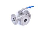 High Performance 3 Way Ball Valve Stainless Steel , PN40 T Port L Port Ball