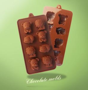 Wholesale Silicone manufacturer Silicone baking tools 8 cup Cubs silicone chocolate mold SB-017 from china suppliers