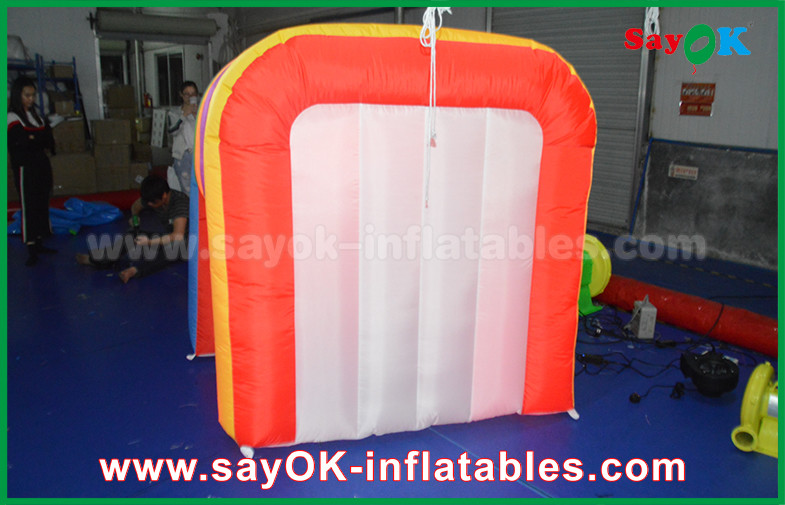 Inflatable Party Tent Rainbow Colorful Colors Inflatable Photo Booth Props Portable Inflatable Tent