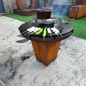Wholesale Heavy Duty Rustic Corten Steel Fire Pit For BBQ from china suppliers