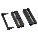 IDC Female 14 Pin Cable Connector Black Color 1.27mm 2.0mm Pitch