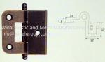 L48mm suit case hinge,antique bronze,steel,size & finish can be OEM per drawing
