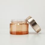 4oz Body Butter Cream Glass Cosmetic Packaging Container Pink Matte With Gold