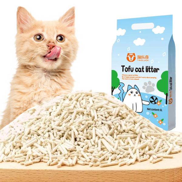 OEM ODM Tofu Cat Litter Green Tea Tofu Sand Litter Bulk Flushable Soy Kitty