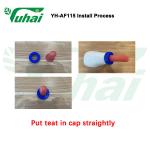 Animal Feeding Bottle 1 Gallon Volume Calf Bottle Bucket With 7x7mm Cross Nipple