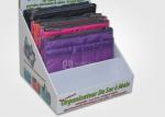 Cloth / Bag Shop Shelf Ready Packaging , Black Cardboard Advertising Stand