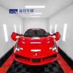 Anti Scratch Heatproof PPF Color Wrap , Glossy Metallic Vampire Red Vinyl Wrap