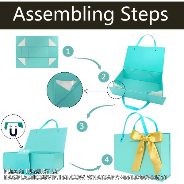 Gift Box Large Gift Box With Magnetic Lids Valentine'S Day Contains Card, Ribbon, Shredded Paper Filler