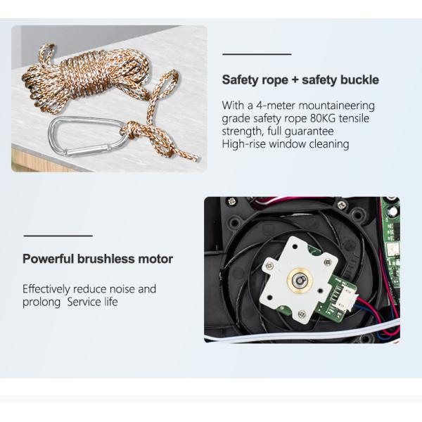 Ultra-Thin Electric Water Spray Robot for Household Bath and Exterior Cleaning US Plug Type