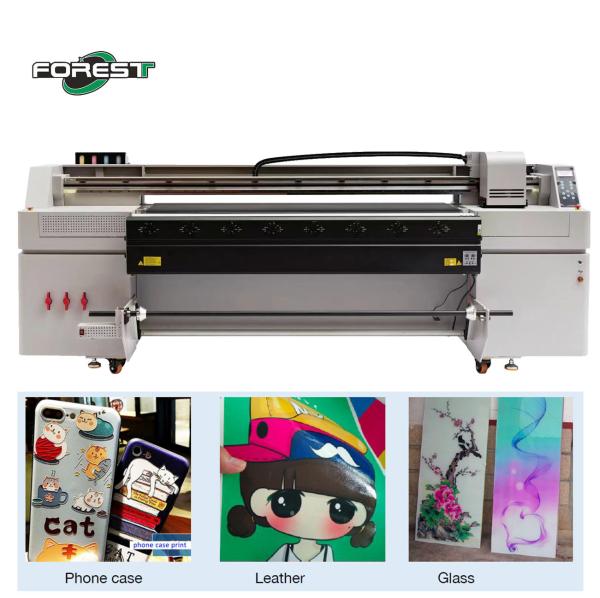 High Accuracy I3200U Head 2m 2.6m 3.2m Hybrid UV Flatbed Printers For Banner
