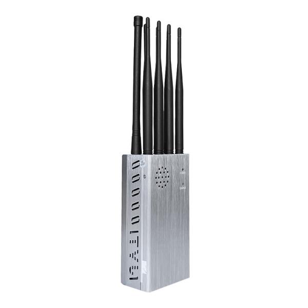 8 Antennas Portable Mobile Phone Signal Jammer with Bigger Hot Sink & Battery Blocks 2G 3G 4G 5G WIFI signals