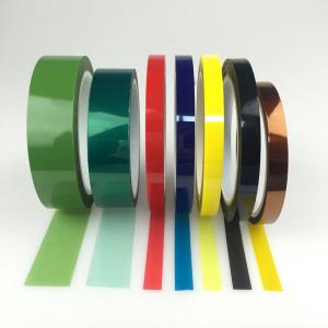 Wholesale Yellow Heat Resistant Insulation PET Tape Silicone Pressure Sensitive Adhesive BDV 5KV from china suppliers