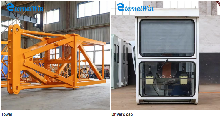 Brazil Mini Crane 1 Ton Capacity Internal Climb Tower Crane with 40 m/min Hoisting and 0.5-1 t Hoisting