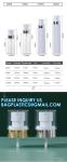 Cosmetic Spray Bottles PET Plastic 60ml 80ml 100ml 120ml Gold Plating Pump Water