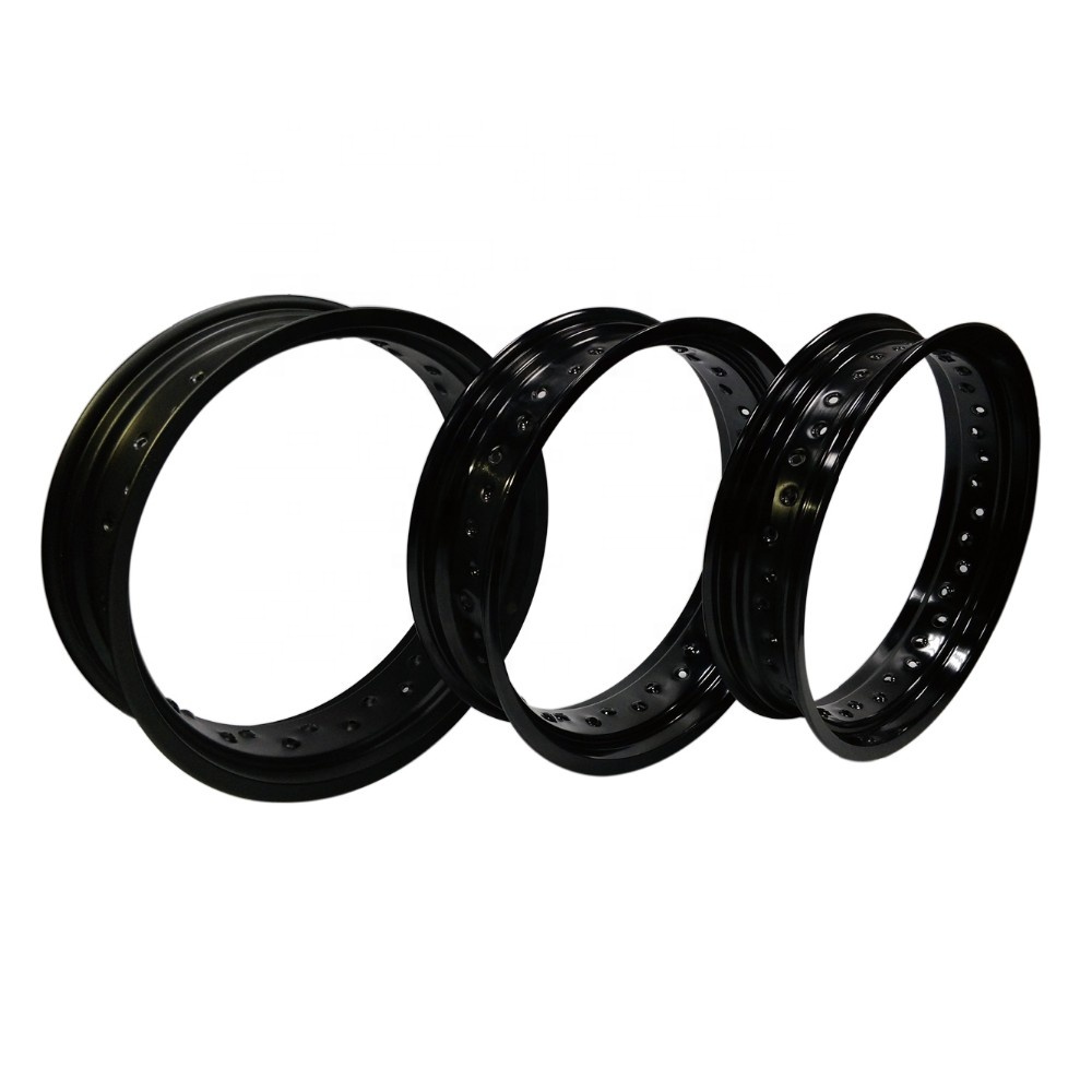 High Reliability and Performance 4.25 x 17" Supermoto Alloy Wheel Rim in Black