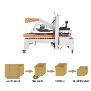 Wholesale Adhesive Tape Carton Sealer Semi Automatic Box Sealing Machine Top And Bottom Belt Driven from china suppliers