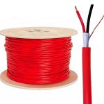 ExactCables 16AWG 2C FPLR-CL2R Fire Rated Cable Red Fire Alarm Cables at