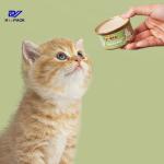 D65x34mm 80g Empty Tinplate Can Packed Pet Food Can Without PBA