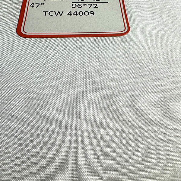 Pocket Fabric TC80/20 45*45 96*72 White Bleached Interlining Fabric