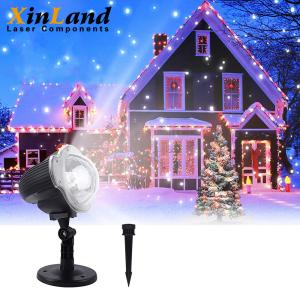 Wholesale Remote Control Christmas Snowfall Projector Lights White For Halloween Xmas Party from china suppliers