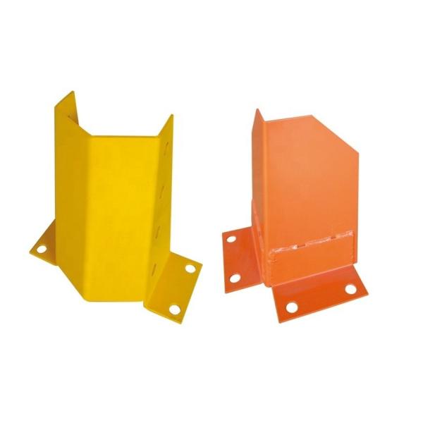 Orange U-Shaped Steel Rack Column Protector Heavy Duty Pallet Racking Guard