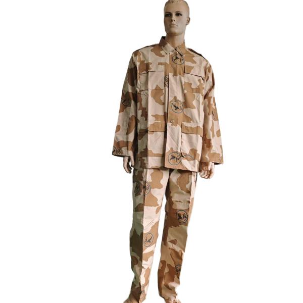 Digital Desert Camouflage Army Uniform BDU Set Polyester Cotton Outdoor Tactical Uniform