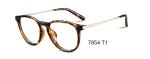 Metal Temple Food Contact Ultra Light Eyeglass Frames With Round Lens