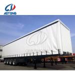 PVC Tarpaulin Sliding 45FT 40FT Curtain Side Semi Trailer for Enclosed Cargo