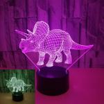Foreign trade new dinosaur 3D night light Colorful touch LED visual light Gift