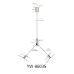 LED Panel Lights Ceiling Cable Hanging Systems Copper Material Y-Fits YW86033