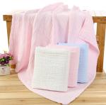 120X120 6 Layers Pink Bamboo Cotton Gauze Fabric No Fluorescent Agent