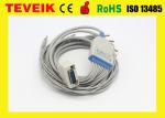 ECG cable with integrated 10 lead wires for Fukuda ME EKG machine