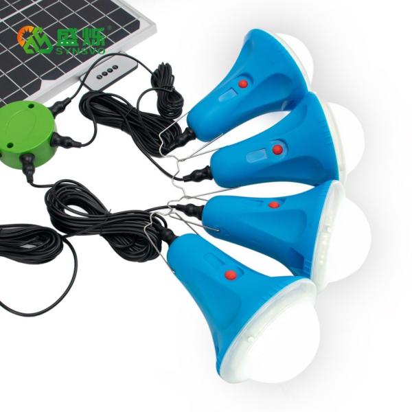 30W 25W Solar Home Lighting System with 4PCS LED Lamps Build-in 5200mAh Solar Lamps