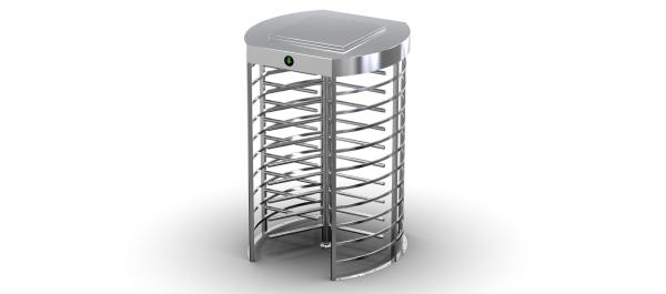 Building Full height Pedestrian Turnstile Gate / Construction Site Security