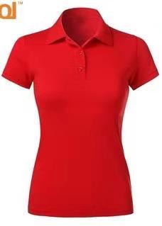 cotton Polo t shirts short sleeve ladies