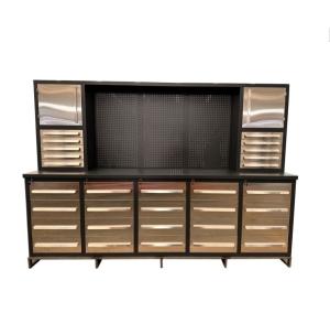 Wholesale Cold Rolled Steel Plate Workbench with Powder Coat Finish and Stainless Steel Drawers from china suppliers