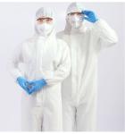 Personal Waterproof Disposable Overalls Hospital White Breathable Lightweight