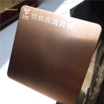 Anti Finger Print Hairline Stainless Steel Sheet Rose Gold SS Decorative Plate 0