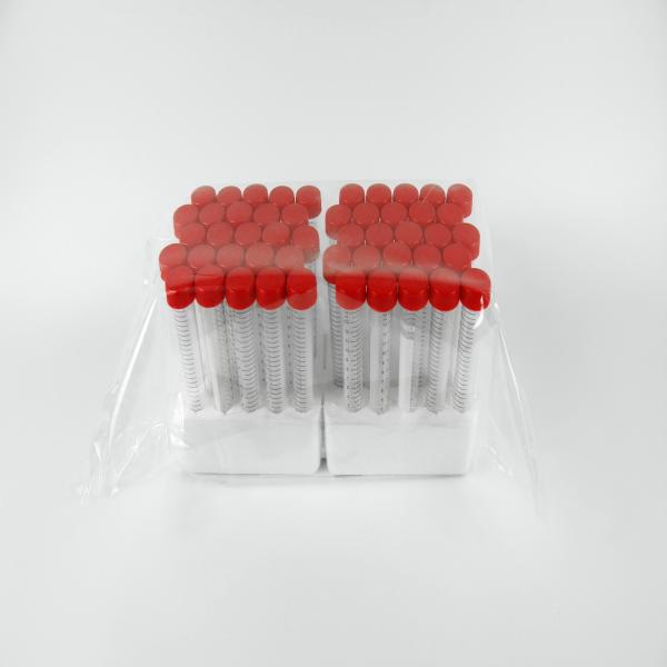 15mL Centrifuge Tubes Medical Lab Consumables Conical Bottom Racked Sterile