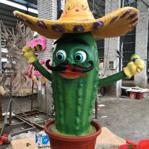 Wholesale Infrared Sensor Theme Park Cartoon Animatronic Plant Cactus from china suppliers
