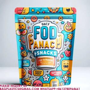 Wholesale Biodegradable Stand Up Pouch Packaging Food Biscuit Snack Bags Zip seal Lock Mylar Bag from china suppliers