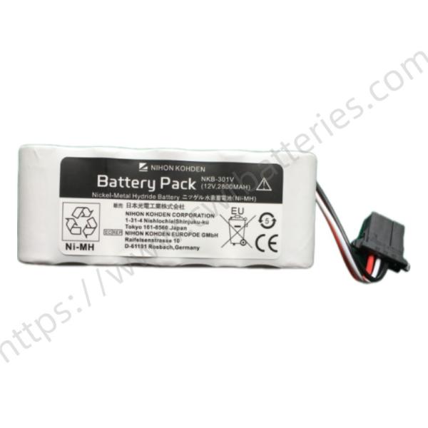 Nihon Kohden NKB-301V Ni-MH Battery Nickel-Metal Hydride Batteries for TEC-7621C