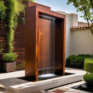 Wholesale Pond Corten Steel Waterfall Blade Cascade Personalize Space Customizable from china suppliers