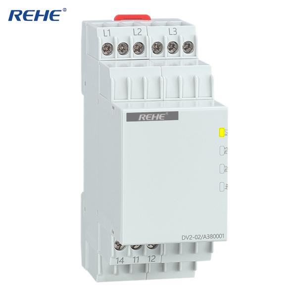 DV2-02 DIN rail Undervoltage and Overvoltage Voltage Monitor Relay