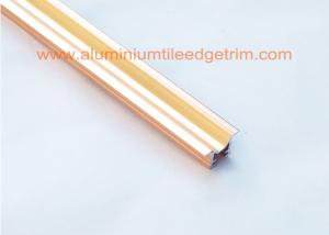 Wholesale Premium M Shaped Chrome Tile Trim Listello Profile Anodized Rose Gold Color from china suppliers