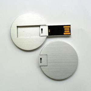 Wholesale Metal Mini Round Credit Card USB Sticks UDP flash 2.0 FCC approved from china suppliers